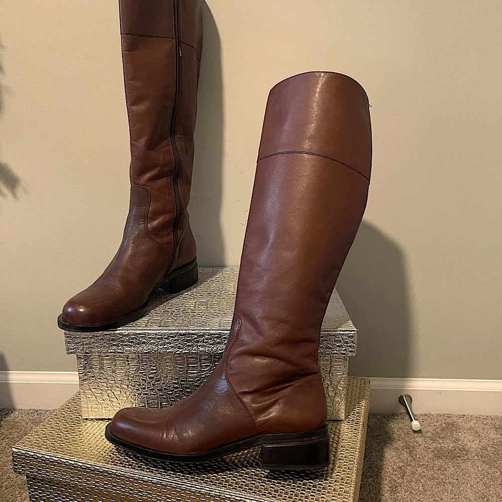Talbots Leather Riding Boot, Chocolate Brown, size 7, $ - Picture 4 of 4